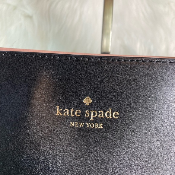 EUC 💕 Kate Spade New York Rosa Daisy Black and Pink Tote Bag - Picture 8 of 8
